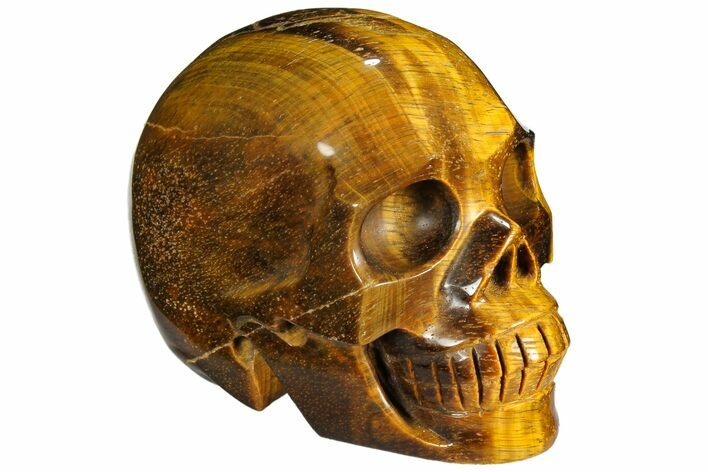 Polished Tiger's Eye Skull #110107